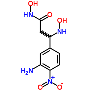 3-(3-Amino-4-nitro-phenyl)-n-hydroxy-3-(hydroxyamino)propanamide Structure,69227-97-0Structure