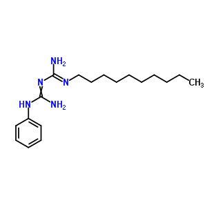 Guanidine,n-[(decylamino)iminomethyl]-n-phenyl- Structure,69232-09-3Structure