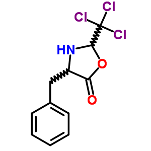 4-Benzyl-2-(trichloromethyl)oxazolidin-5-one Structure,69267-95-4Structure