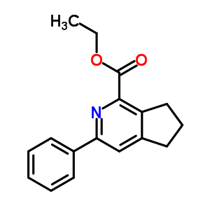 Ethyl 3-phenyl-6,7-dihydro-5h-cyclopenta[c]pyridine-1-carboxylate Structure,692729-86-5Structure