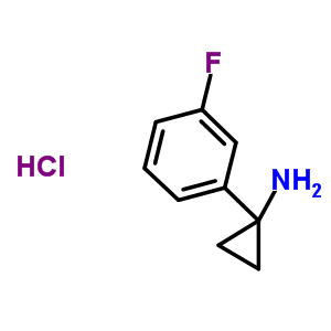 Cyclopropanamine, 1-(3-fluorophenyl)-, hydrochloride (1:1) Structure,692737-66-9Structure