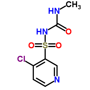 3-Pyridinesulfonamide,4-chloro-n-[(methylamino)carbonyl]- Structure,69300-02-3Structure