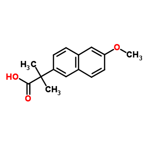 2-(6-Methoxy-2-naphthyl)-2-methylpropanoic acid Structure,69337-85-5Structure