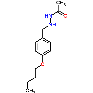 Acetic acid, 2-[ (4-butoxyphenyl)methyl]hydrazide Structure,69352-45-0Structure