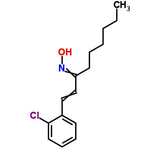 N-[1-(2-chlorophenyl)non-1-en-3-ylidene]hydroxylamine Structure,69361-70-2Structure