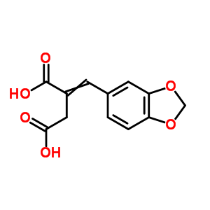 Butanedioic acid,2-(1,3-benzodioxol-5-ylmethylene)- Structure,6938-41-6Structure