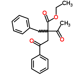 Benzenebutanoic acid, a-acetyl-g-oxo-a-(phenylmethyl)-, ethyl ester Structure,6938-63-2Structure