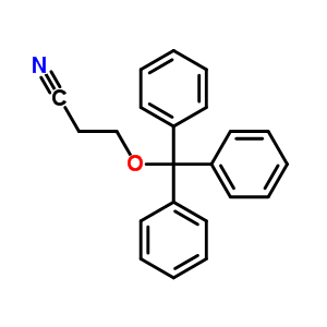 Propanenitrile,3-(triphenylmethoxy)- Structure,6938-65-4Structure