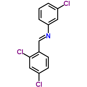 N-(3-chlorophenyl)-1-(2,4-dichlorophenyl)methanimine Structure,6941-94-2Structure