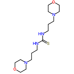 N,N-雙[3-(4-嗎啉)丙基]-硫脲結(jié)構(gòu)式_6941-97-5結(jié)構(gòu)式