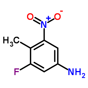 Benzenamine, 3-fluoro-4-methyl-5-nitro- Structure,6942-43-4Structure