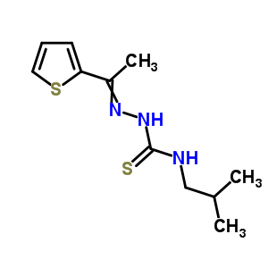 3-(2-Methylpropyl)-1-(1-thiophen-2-ylethylideneamino)thiourea Structure,6945-22-8Structure