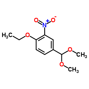 4-(Dimethoxymethyl)-1-ethoxy-2-nitro-benzene Structure,6946-34-5Structure