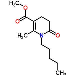 Methyl 2-methyl-6-oxo-1-pentyl-4,5-dihydropyridine-3-carboxylate Structure,6946-62-9Structure