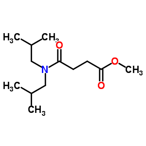 Butanoic acid,4-[bis(2-methylpropyl)amino]-4-oxo-, methyl ester Structure,6946-70-9Structure