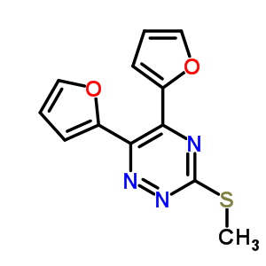 5,6-Di(furan-2-yl)-3-(methylthio)-1,2,4-triazine Structure,69467-09-0Structure