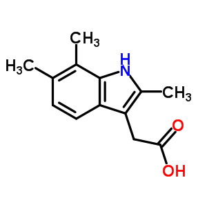 (2,6,7-Trimethyl-1H-indol-3-yl)-acetic acid Structure,6949-72-0Structure