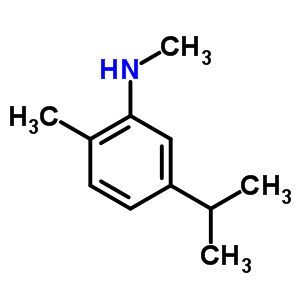 5-Isopropyl-n,2-dimethylbenzenamine Structure,6950-94-3Structure