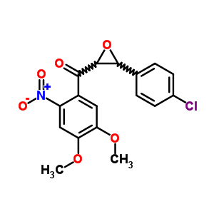 Methanone,[3-(4-chlorophenyl)-2-oxiranyl](4,5-dimethoxy-2-nitrophenyl)- Structure,69511-71-3Structure