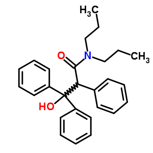 3-Hydroxy-2,3,3-triphenyl-n,n-dipropyl-propanamide Structure,6954-21-8Structure