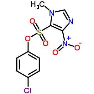 5-(4-Chlorophenoxy)sulfonyl-1-methyl-4-nitro-imidazole Structure,6954-34-3Structure