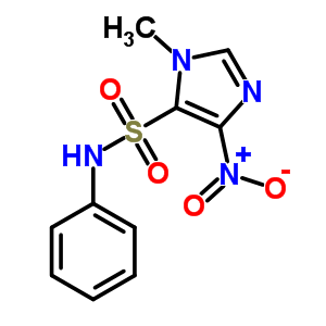 3-Methyl-5-nitro-n-phenyl-imidazole-4-sulfonamide Structure,6954-36-5Structure