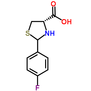 2-(4-Fluoro-phenyl)-thiazolidine-4-carboxylic acid Structure,69570-82-7Structure