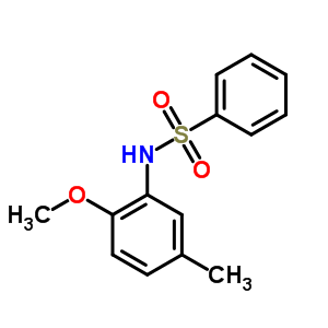 Benzenesulfonamide,n-(2-methoxy-5-methylphenyl)- Structure,6964-02-9Structure