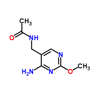 N-[(4-amino-2-methoxy-pyrimidin-5-yl)methyl]acetamide Structure,6965-09-9Structure