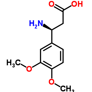 (S)-3-氨基-3-(3,4-二甲基苯基)-丙酸結(jié)構(gòu)式_696641-73-3結(jié)構(gòu)式