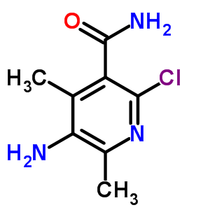 5-Amino-2-chloro-4,6-dimethyl-pyridine-3-carboxamide Structure,6971-64-8Structure