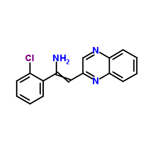 1-(2-Chlorophenyl)-2-quinoxalin-2-yl-ethenamine Structure,69737-10-6Structure