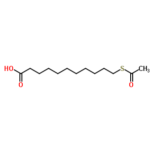 11-(乙酰基硫代)-十一酸結(jié)構(gòu)式_6974-31-8結(jié)構(gòu)式