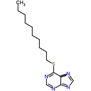 9H-purine,6-(decylthio)- Structure,6974-90-9Structure