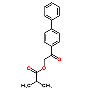 Propanoic acid,2-methyl-, 2-[1,1-biphenyl]-4-yl-2-oxoethyl ester Structure,69787-81-1Structure