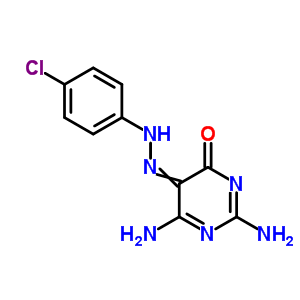 4(3H)-pyrimidinone,2,6-diamino-5-[2-(4-chlorophenyl)diazenyl]- Structure,6979-59-5Structure