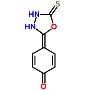 1,3,4-Oxadiazole-2(3h)-thione, 5-(4-hydroxyphenyl)- Structure,69829-90-9Structure