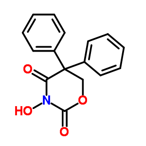 2H-1,3-oxazine-2,4(3h)-dione,dihydro-3-hydroxy-5,5-diphenyl- Structure,69956-54-3Structure