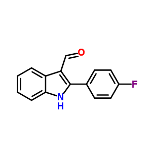 2-(4-Fluorophenyl)-1h-indole-3-carboxaldehyde Structure,70093-12-8Structure