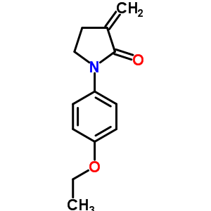 2-Pyrrolidinone,1-(4-ethoxyphenyl)-3-methylene- Structure,70259-95-9Structure