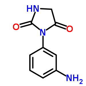 3-(3-Aminophenyl)-2,4-imidazolidinedione Structure,702638-03-7Structure