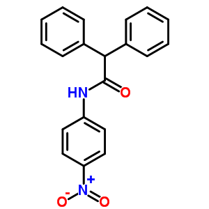 N-(4-nitrophenyl)-2,2-diphenyl-acetamide Structure,70298-77-0Structure