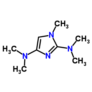 1-Methyl-2,4-bis(dimethylamino)-imidazole Structure,70310-48-4Structure