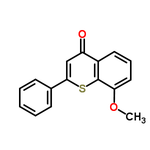 4H-1-benzothiopyran-4-one,8-methoxy-2-phenyl- Structure,70354-12-0Structure