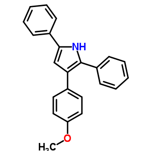 3-(4-Methoxyphenyl)-2,5-diphenyl-1h-pyrrole Structure,70487-19-3Structure