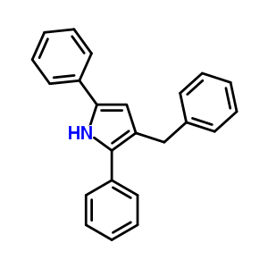 3-Benzyl-2,5-diphenyl-1h-pyrrole Structure,70487-23-9Structure