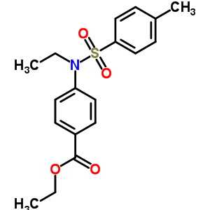 Benzoicacid, 4-[ethyl[(4-methylphenyl)sulfonyl]amino]-, ethyl ester Structure,70539-63-8Structure