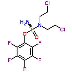 N-[amino-(2,3,4,5,6-pentafluorophenoxy)phosphoryl]-2-chloro-n-(2-chloroethyl)ethanamine Structure,70539-68-3Structure