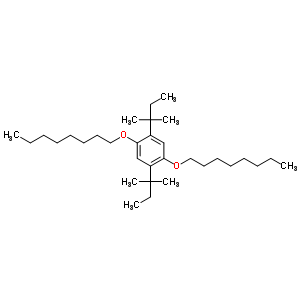 1,4-Bis(n-octyloxy)-2,5-di-t-pentylbenzene Structure,70544-46-6Structure