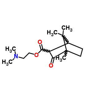 Bicyclo[2.2.1]heptane-2-carboxylicacid, 4,7,7-trimethyl-3-oxo-, 2-(dimethylamino)ethyl ester Structure,7061-67-8Structure